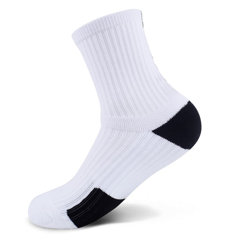 JHM Kids Athletic Sport Crew Socks for Baseball Soccer Basketball Running For Ages 4 to 16 - Image 5